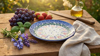 Roses Are Red Dessert Plate Polish Pottery