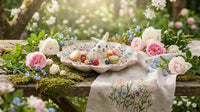Fairy Meadow Bunny Egg Plate Polish Pottery
