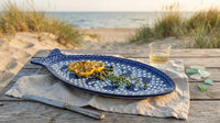 Mosaic Beach Medium Fish Platter Polish Pottery