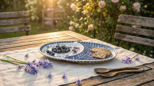 Tulip Breakfast Plate Polish Pottery