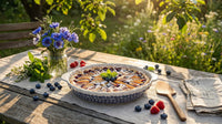 Tulip Pie Plate With Handles Polish Pottery