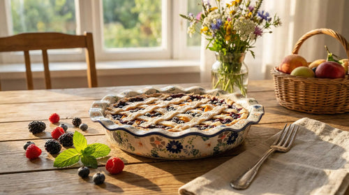 Carnival Pie Plate Polish Pottery