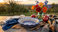 Garden Bouquet Pie Plate Polish Pottery