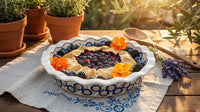 Peach Blossom Pie Plate Polish Pottery