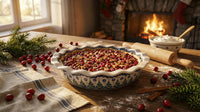 Festive Fir Pie Plate Polish Pottery
