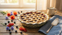 Prairie Garden Pie Plate Polish Pottery