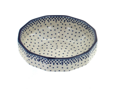Polish Pottery Small Dots Small Angular Bowl
