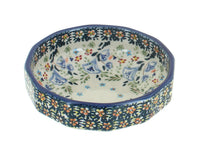 Polish Pottery Periwinkle Small Angular Bowl