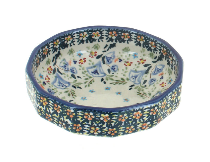 Polish Pottery Periwinkle Small Angular Bowl