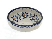 Polish Pottery Sunflower Small Angular Bowl