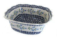 Polish Pottery Tulip Large Square Serving Dish