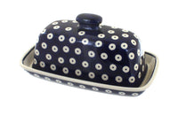 Polish Pottery Dots Butter Dish