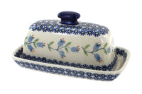 Polish Pottery Tulip Butter Dish