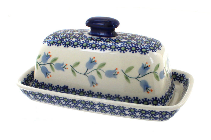 Polish Pottery Tulip Butter Dish