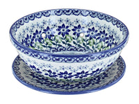 Polish Pottery Hallsey Berry Bowl with Plate