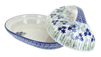 Brienna Butter Dish with Handle Polish Pottery