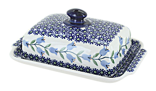 Polish Pottery Tulip Large Butter Dish