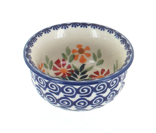 Polish Pottery Garden Bouquet Small Bowl