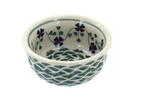 Polish Pottery Sage Floral Small Bowl