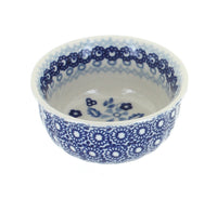 Polish Pottery Vintage Blue Daisy Small Bowl