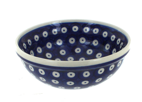 Polish Pottery Dots Dessert Bowl