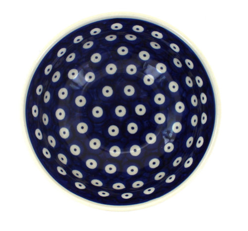 Dots Dessert Bowl Polish Pottery
