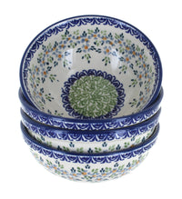Polish Pottery Summer Vine 4 PC Dessert Bowl Set