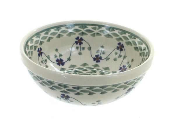 Sage Floral Dessert Bowl