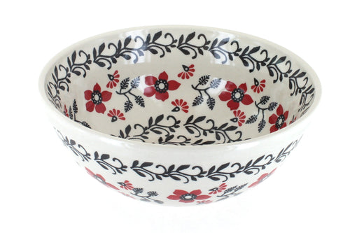 Polish Pottery Scarlett Ivy Cereal/Soup Bowl
