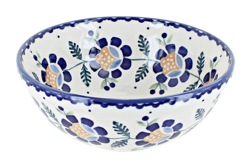 Polish Pottery Sunflower Cereal/Soup Bowl
