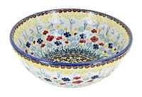 Polish Pottery Prairie Garden Cereal/Soup Bowl