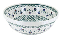 Polish Pottery Sage Floral Large Serving Bowl