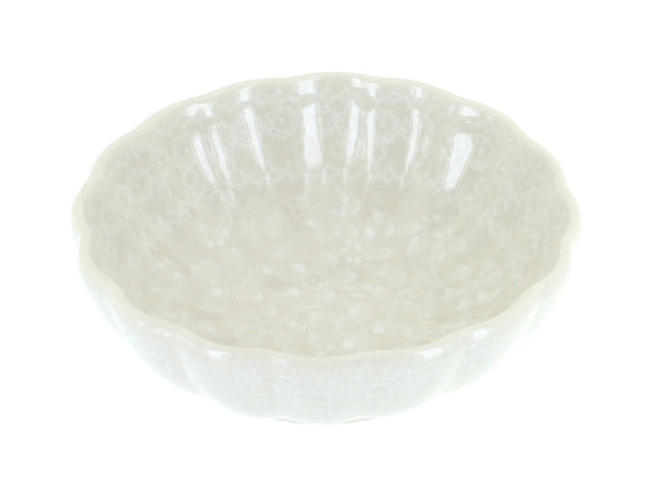 White Lace Small Scallop Bowl