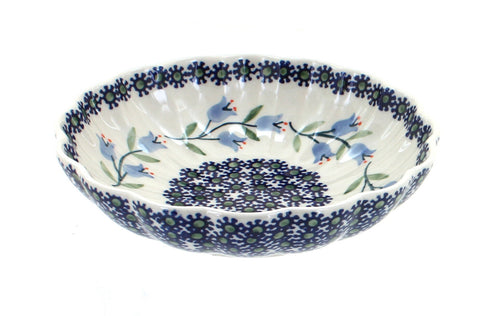 Polish Pottery Tulip Scallop Bowl