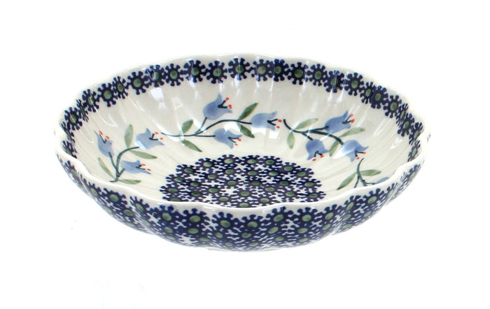 Polish Pottery Tulip Scallop Bowl