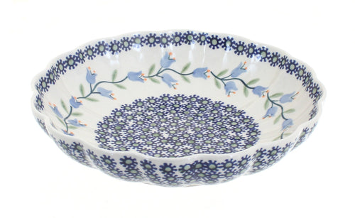 Polish Pottery Tulip Medium Scallop Bowl