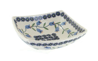 Polish Pottery Tulip Small Square Bowl