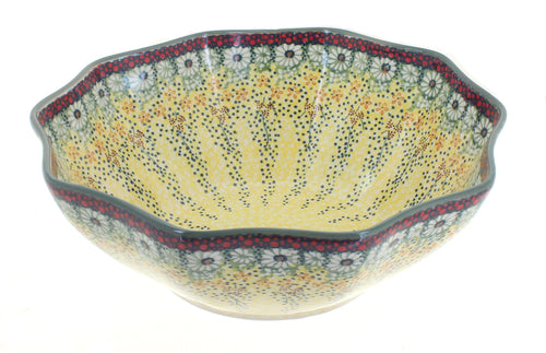Polish Pottery Sunshine Grotto Medium Decagonal Bowl