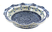 Polish Pottery Tulip Large Scallop Serving Dish