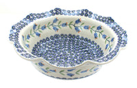 Polish Pottery Tulip Medium Scallop Serving Dish