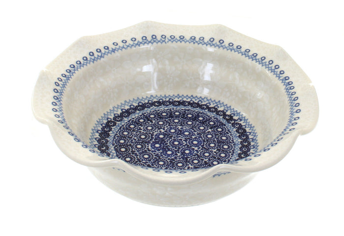 Polish Pottery Victoria Medium Scallop Serving Dish