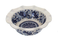 Polish Pottery Elizabeth Small Scallop Serving Dish