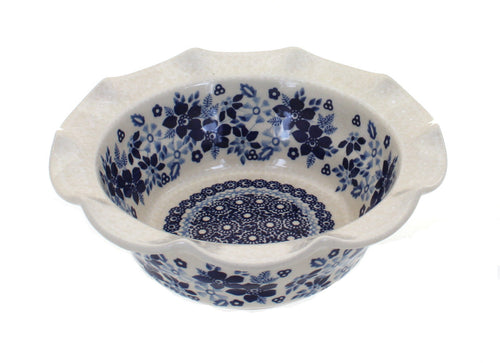 Polish Pottery Elizabeth Small Scallop Serving Dish