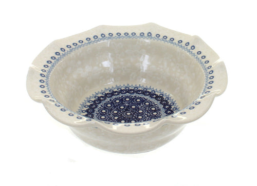 Polish Pottery Victoria Small Scallop Serving Dish