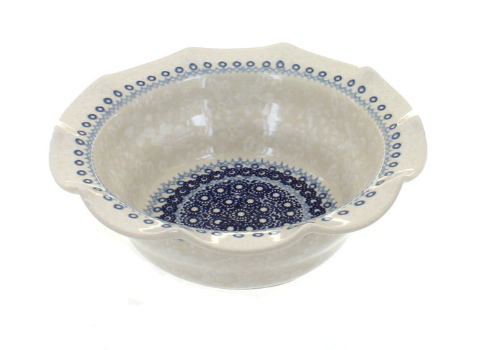 Polish Pottery Victoria Small Scallop Serving Dish