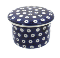 Polish Pottery Dots French Butter Dish