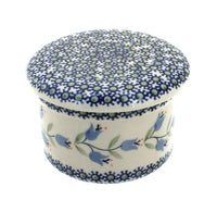 Polish Pottery Tulip French Butter Dish