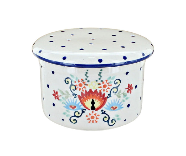Desert Flower French Butter Dish