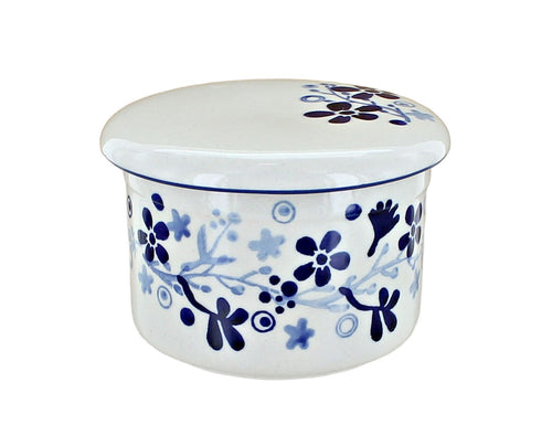 Polish Pottery Susanna French Butter Dish