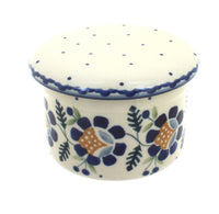 Polish Pottery Sunflower French Butter Dish